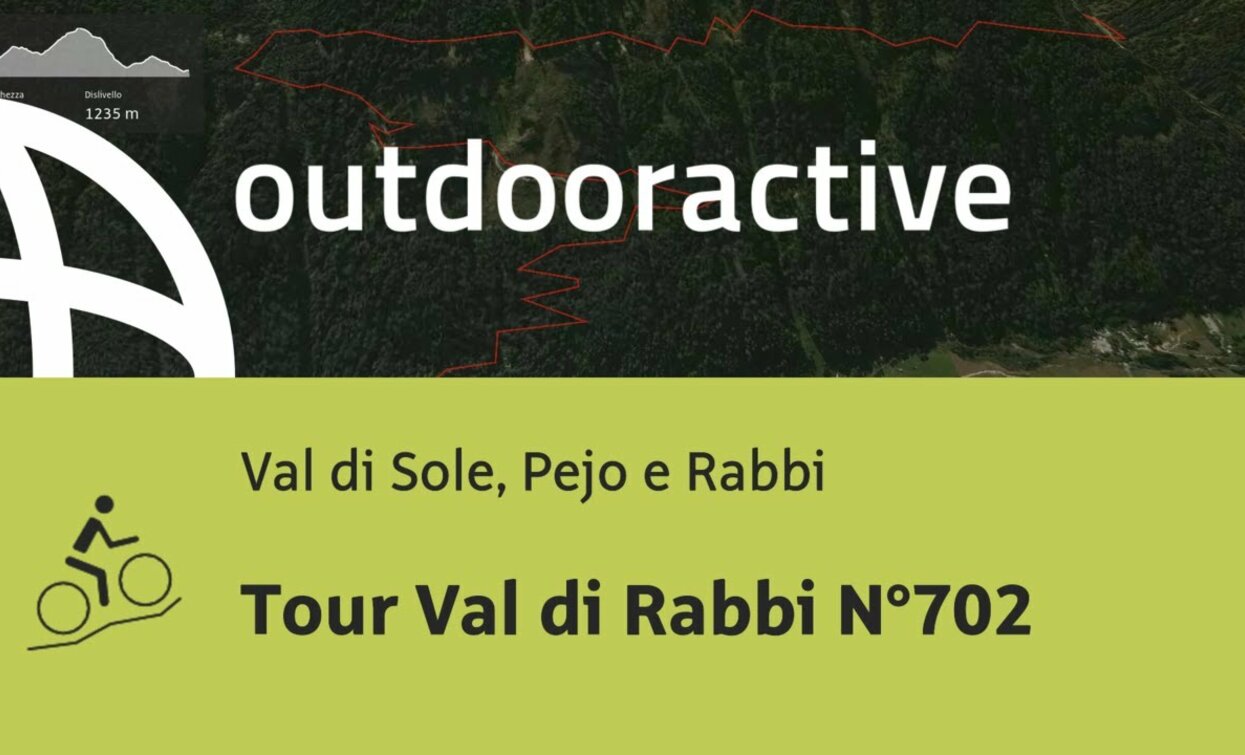 Mountain bike in Val di Sole, Pejo e Rabbi: Tour Val di Rabbi N°702 | © Outdooractive – 3D Videos