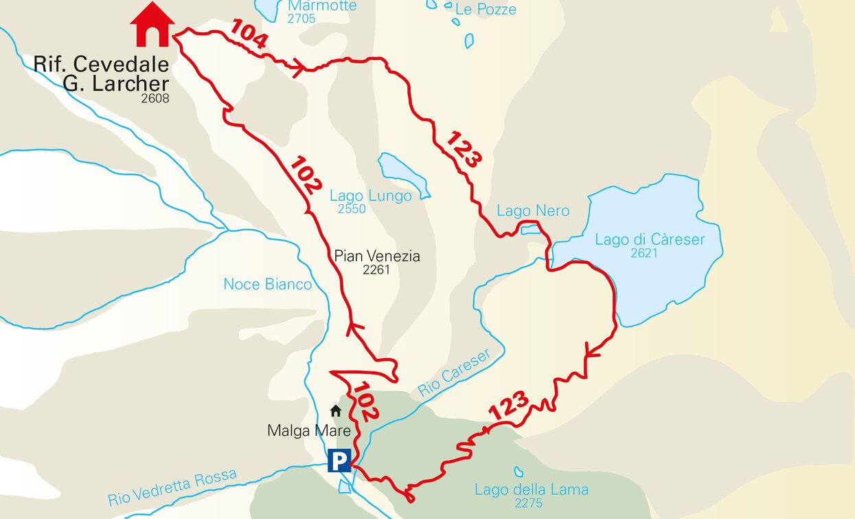 Die Seen des Cevedale | © Ph TREK Il Mondo delle Montagne, APT - Valli di Sole, Peio e Rabbi