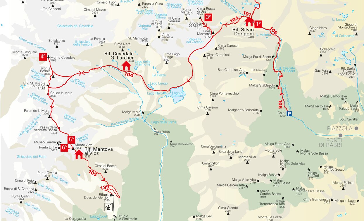 I ghiacciai dell'Ortles-Cevedale | © Ph TREK Il Mondo delle Montagne, APT Valli di Sole, Peio e Rabbi