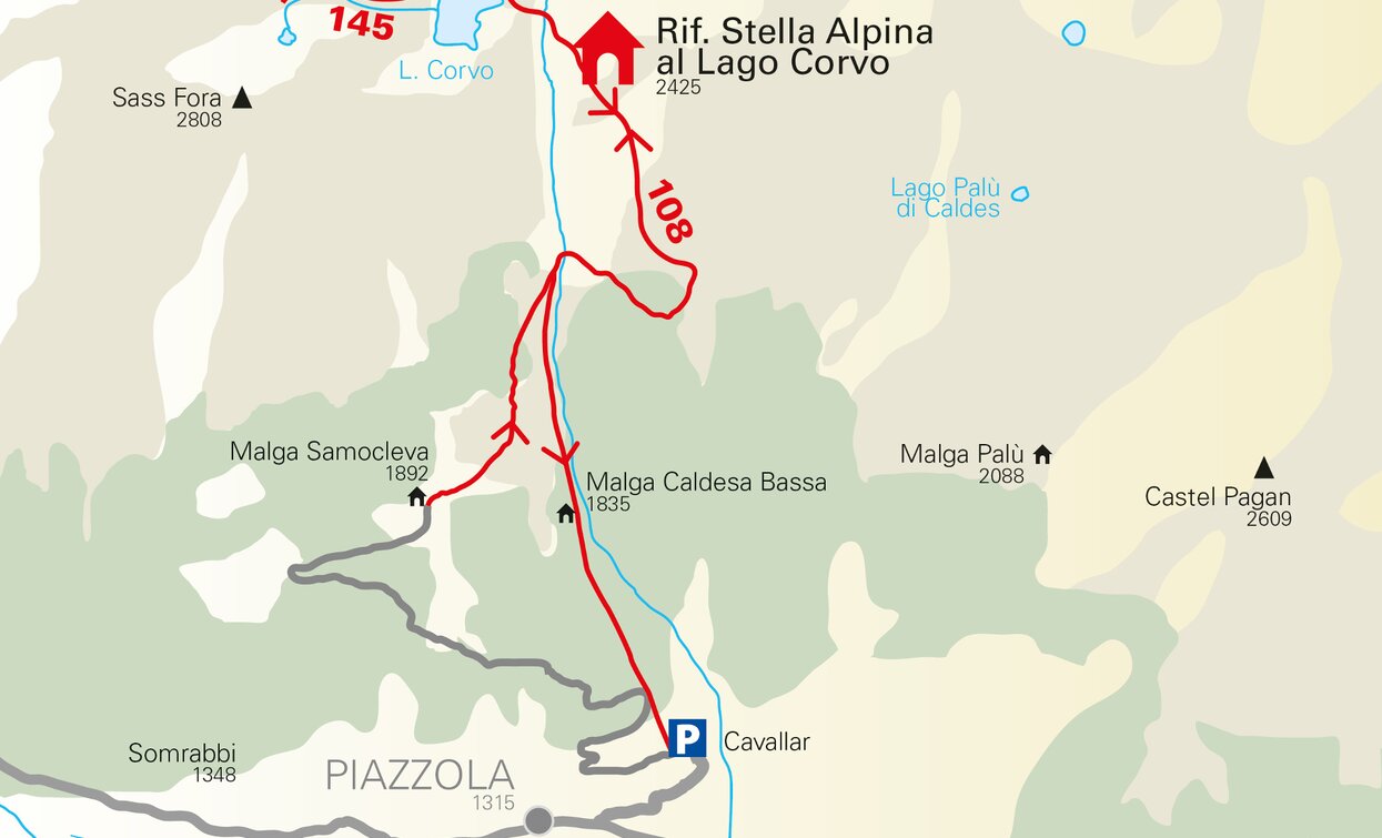 Laghi Corvo lakes | © Ph TREK Il Mondo delle Montagne, APT Valli di Sole, Peio e Rabbi