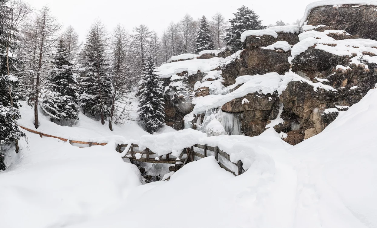 Cascate Rio Vioz in Val di Peio | © Giacomo Podetti, APT Valli di Sole, Peio e Rabbi