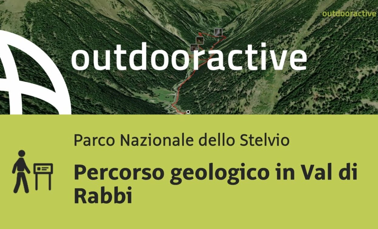 Sentiero tematico nel Parco Nazionale dello Stelvio: Percorso geologico in Val di Rabbi | © Outdooractive – Flyover Videos