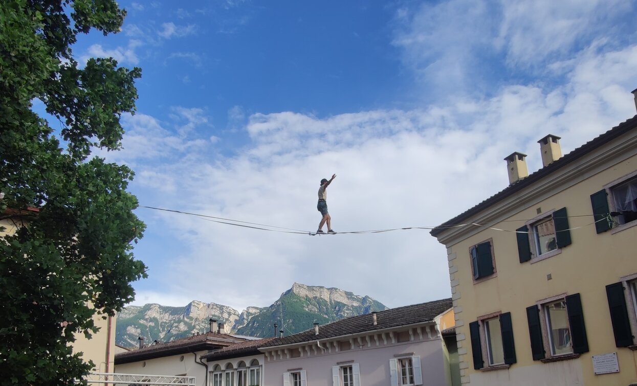 Slackline Settimana della montagna | © Archivio APT Val di Sole