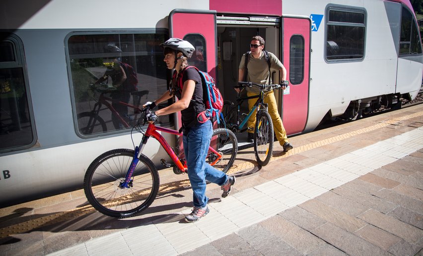 Bike Train Val di Sole | © Archivio APT Val di Sole - Ph Pillow Lab