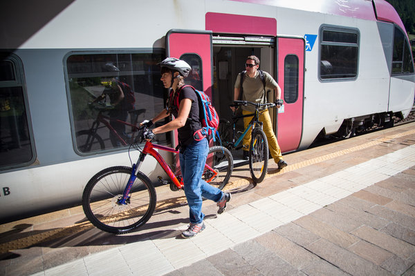 Bike Train Val di Sole | © Archivio APT Val di Sole - Ph Pillow Lab