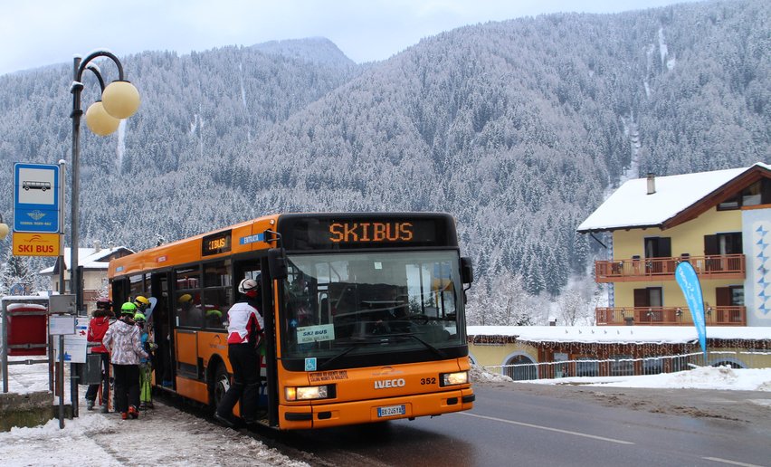 Skibus Val di Sole | © Archivio APT Val di Sole - Ph Dario Andreis