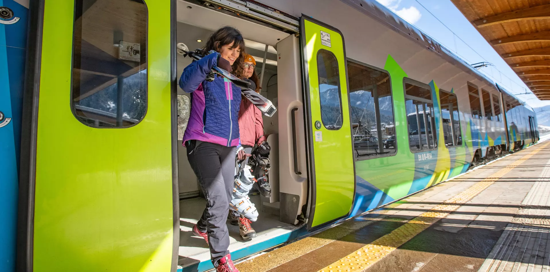 Dolomiti Express Ski Train Val di Sole | © Archivio APT Val di Sole - Ph Tommaso Prugnola
