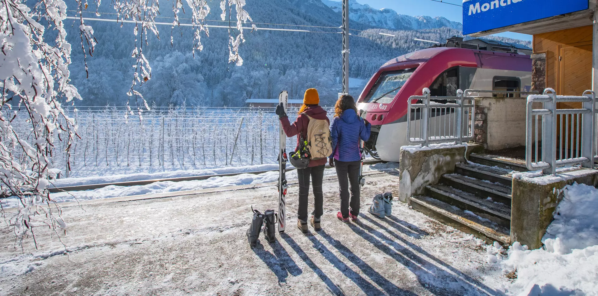 Dolomiti Express Ski Train Val di Sole | © Archivio APT Val di Sole - Ph Tommaso Prugnola
