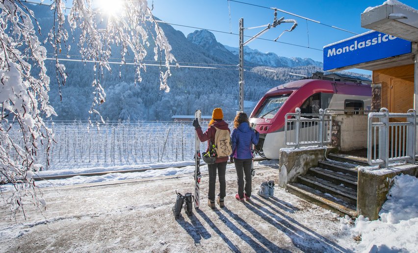 Dolomiti Express Ski Train Val di Sole | © Archivio APT Val di Sole - Ph Tommaso Prugnola