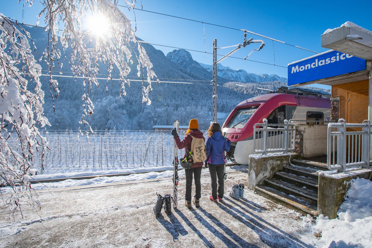 Dolomiti Express Ski Train Val di Sole | © Archivio APT Val di Sole - Ph Tommaso Prugnola