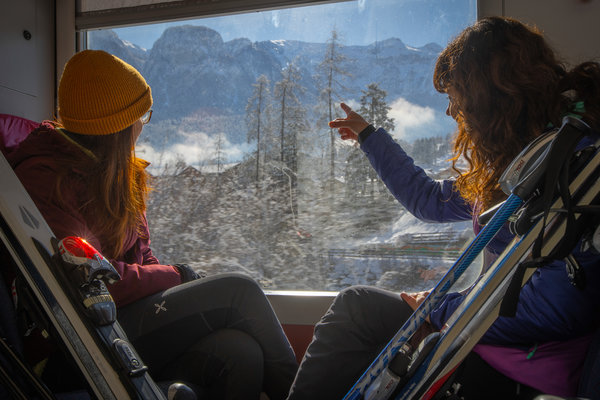 Dolomiti Express Ski Train Val di Sole | © Archivio APT Val di Sole - Ph Tommaso Prugnola