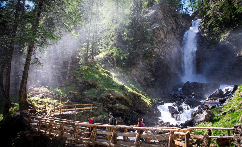 Cascate del Saent in Val di Rabbi | © Archivio APT Val di Sole - Ph Pillow Lab