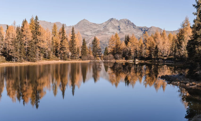 Laghetti di Mezzana in autunno | © Archivio APT Val di Sole - Ph Giacomo Podetti