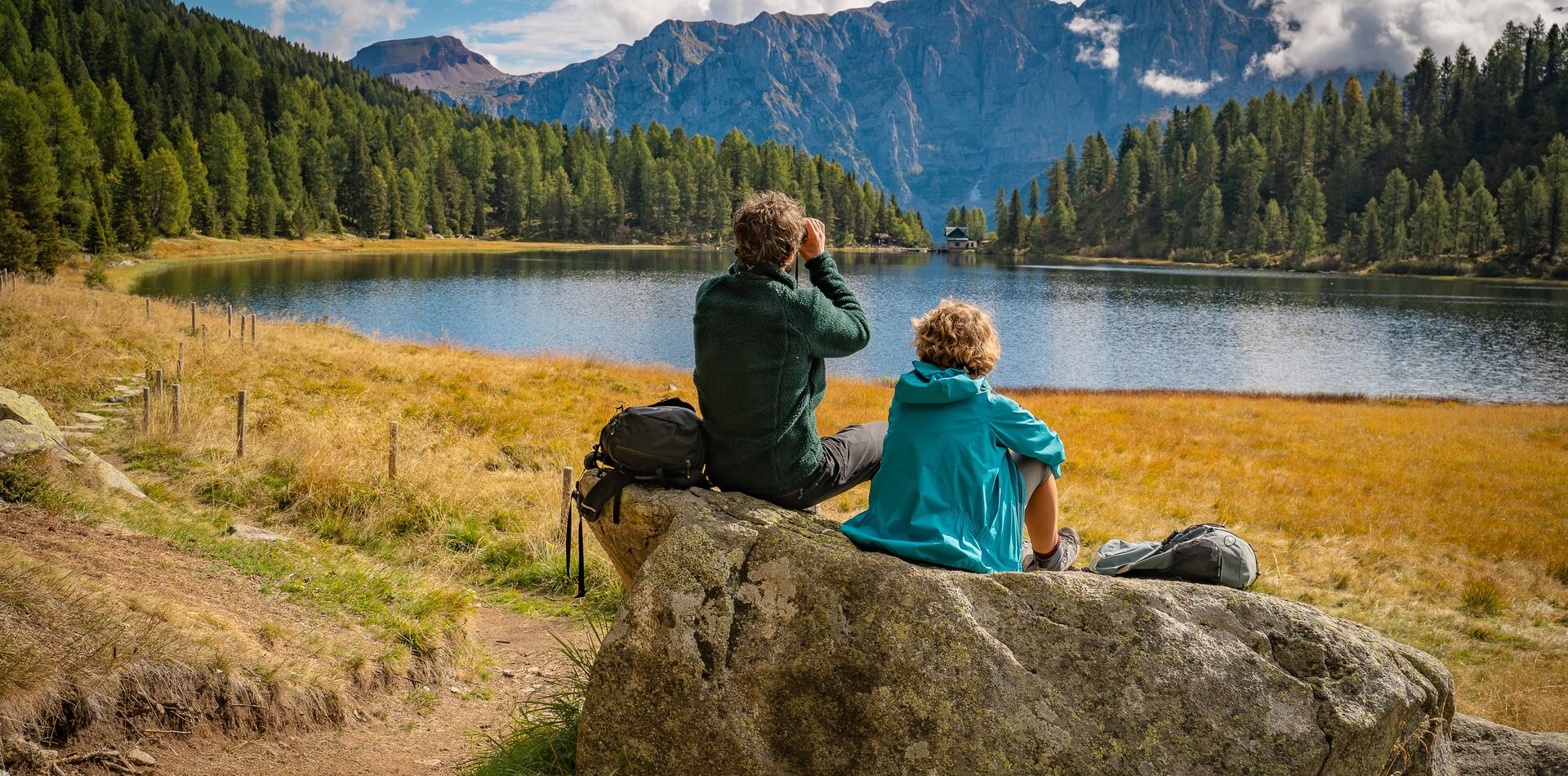Lago delle Malghette nel Parco Naturale Adamello Brenta Geopark | © Archivio APT Val di Sole - Ph Tommaso Prugnola