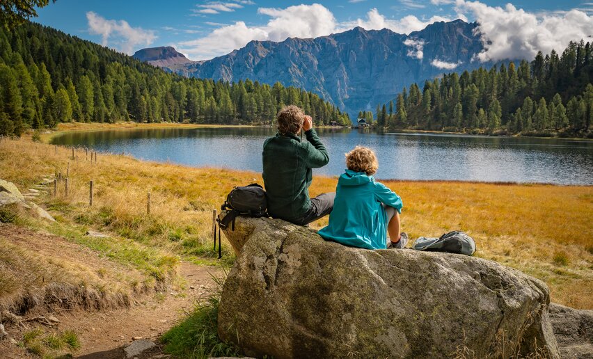 Lago delle Malghette nel Parco Naturale Adamello Brenta Geopark | © Archivio APT Val di Sole - Ph Tommaso Prugnola