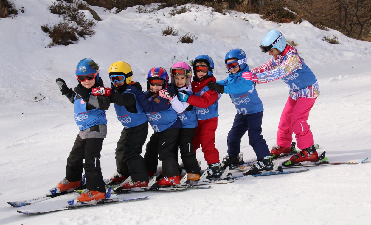 Che divertimento la  scuola sci! | © Archivio Scuola Italiana Sci Val di Pejo