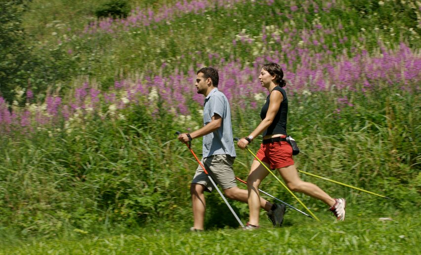 Nordic walking in Val di Sole | © Archivio APT Val di Sole - Ph Ronny Kiaulehn
