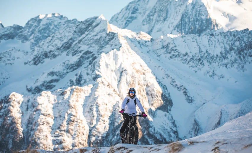 Fat bike a Passo del Tonale | © Archivio APT Val di Sole - Ph Federico Modica