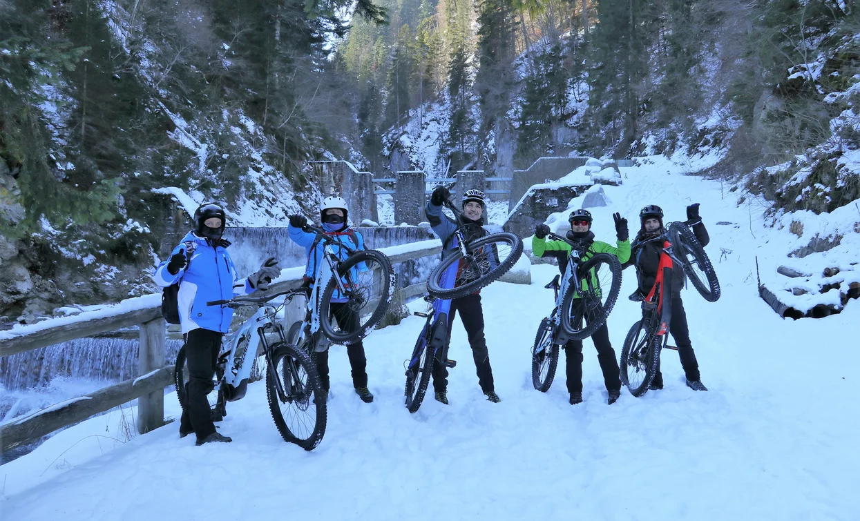 E-bike sulla neve | © Archivio Andreis Bike Rent