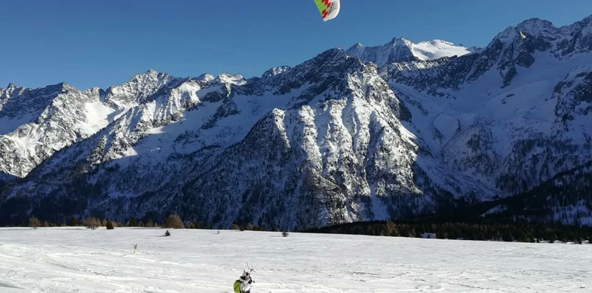 Snowkite a Passo Tonale | © Archivio Scuola Snowkite Tonale